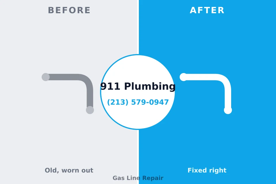 Before and after: plumbing company Tyrone, OK